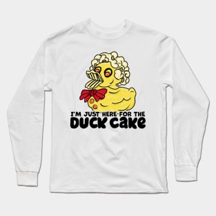 Duck Cake  Aussie Retro Cookbook Bluey Long Sleeve T-Shirt